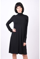 Dress Selected Slfottilia Short Roll Neck Black